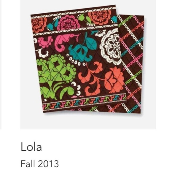 VERA BRADLEY Lola Weekender Trolly Sleeve Travel Bag Carry On Brown Orange 2012 - Picture 14 of 14